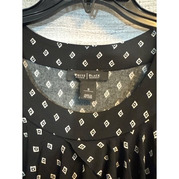 White House Black Market Tiered Ruffle Sleeveless Dress Size S - Picture 3 of 4